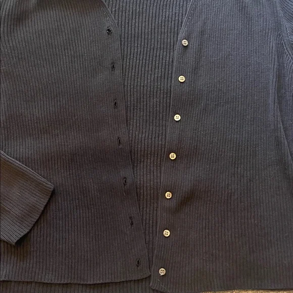 Banana Republic black Ribbed Cardigan - Picture 3 of 4